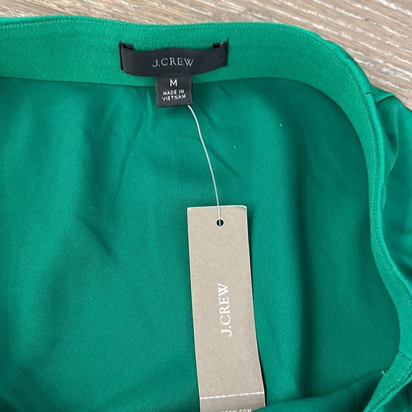 J Crew Green Silk Skirt - Picture 2 of 3